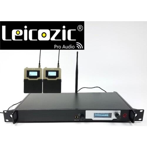 Leicozic Professional ear monitors wireless stage monitor L9200 iem in ear wireless monitoring system 2 receiver dj audio studio