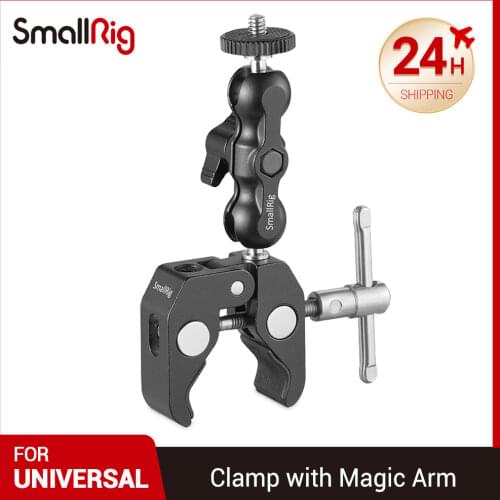 SmallRig Multi-Functional Crab-Shaped Clamp with Ballhead Magic Arm For DJI stabilizer/Freefly Stabilizer/Video C-stand- 2164