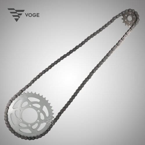 Motorcycle Lx300-6a Chain 300r / 300rr Large and Small Flying Chain Cr6 Lock Nut + Gasket Apply for Loncin Voge
