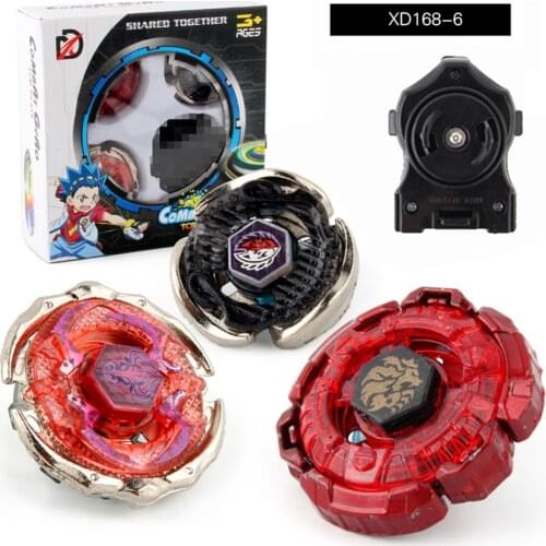 4D Beybleyd Burst Kit 3Pcs Gyroscope with launcher Constellation Assembly Explosion Spinning XD168-6 Gold Gyro Set Boys Gift