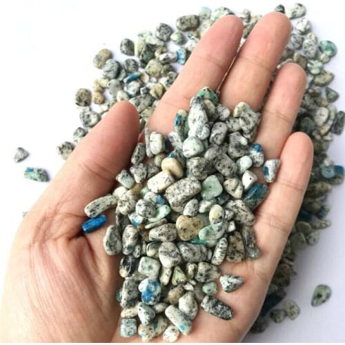 Wholesale 50g 2 Size Natural Feldspar and Mica Azurite Tumbled Crystal Gravel Stones Natural Stone Crystal