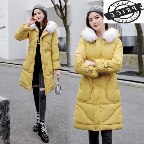 Parka 2021 Long Female Women Winter Coat Thick Down Cotton Jacket Womens Outerwear Parkas Women Winter Outwear Hiver 6a0a