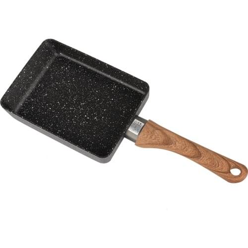 Thickened Nonstick Frying Pan Aluminum Cookware Saucepan Kitchen Appliance Jade-Boiled Egg-Burning Pan Non-Stick Frying Pan