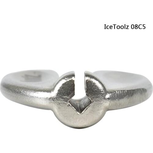 IceToolz 08C5 Stainless Steel Spoke Tool for 3.45mm / 0.136" nipples, 08C5, E03 professional bicycle repair tool
