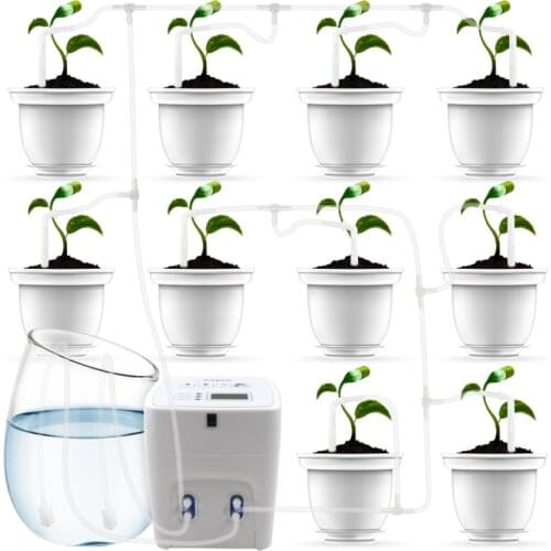 1pc Single/Double-pump Intelligent Timer Drip Irrigation System Automatic Watering Device For Garden Potted Plant Garden Supply