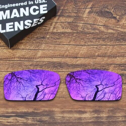 ToughAsNails Polarized Replacement Lenses for Oakley Twitch Sunglasses Purple Mirrored Color (Lens Only)