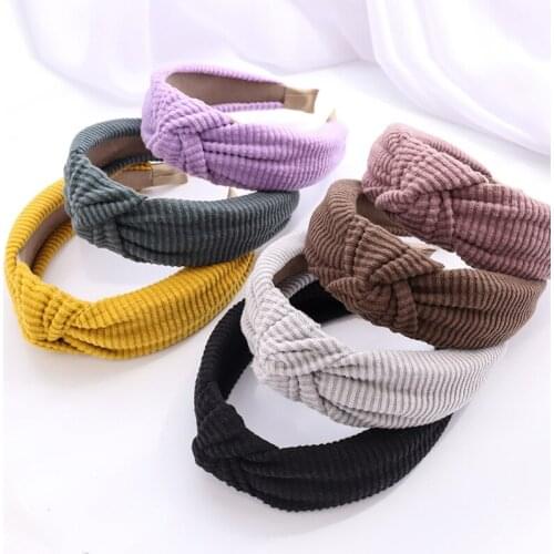 Special Vertical Stripes Non-slip Resilience Retro Solid Wide Headband Hair Band Hair Hoop Bezel Women Girls Hairbands