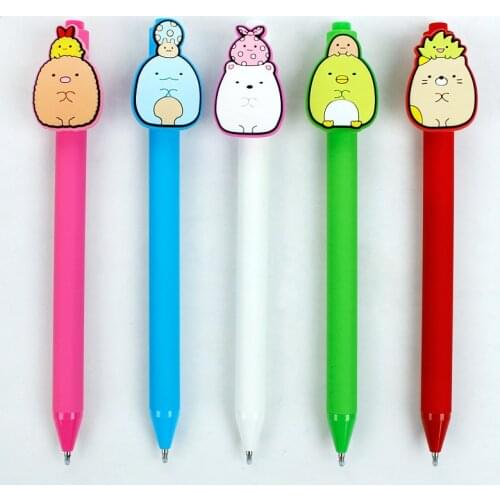 Sumikko Gurashi Candy-Colored Penholder Mechanical Gel Ink Pen Promotional Gift Stationery School & Office Supply Birthday Gift