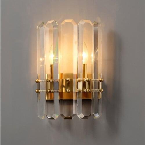 LED Postmodern Iron Crystal LED Lamp LED Light Wall lamp Wall Light Wall Sconce For Bedroom Corridor
