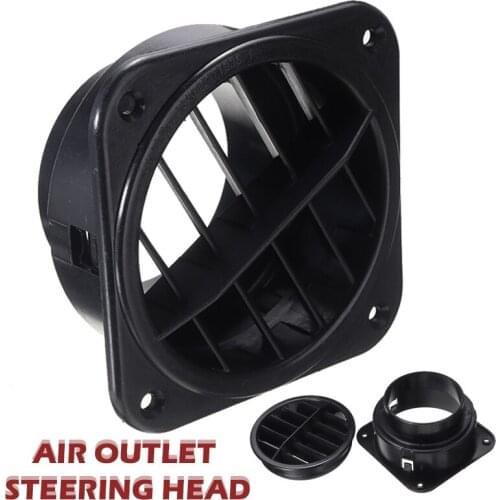 75mm Car Diesel Heater Outlet Pipe Ducting Vent Piece Warm Air Outlet 360 Rotatable For Diesel Parking Heater Parts