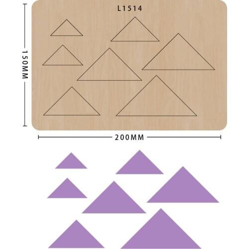 Scrapbooking Cut Die Handmade Die-Cuts Non-Woven Cutting Triangular Shaped Cutting Die Multi-size Suitable For Big Shot Machines