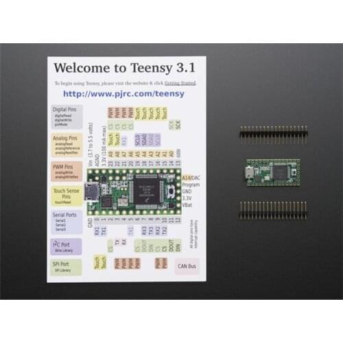 Stock remaining one Spot 1625 Welcome to Teensy 3.1 plus the header module Teensy3.1
