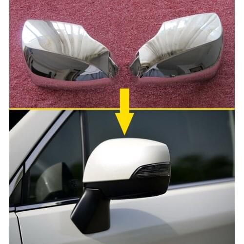 Fit For Subaru Forester SJ 2014 2015 2016 2017 2018 Accessories Chrome Rear View Side Mirror With Turn Light Cover Trim Molding