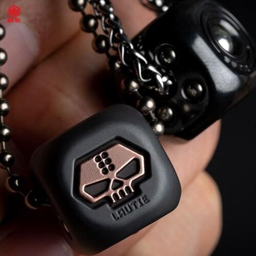 1PCS Hot Sale!!! Polyhedron Lucky Black Technology Dice EDC Pendant Adult Decompression Toy Spinning Top Dice