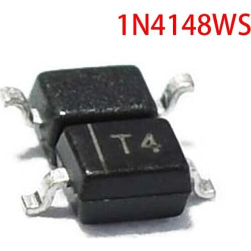 100pcs sod323 smd Surface Mount Small Signal Diodes T4 1N4148WS