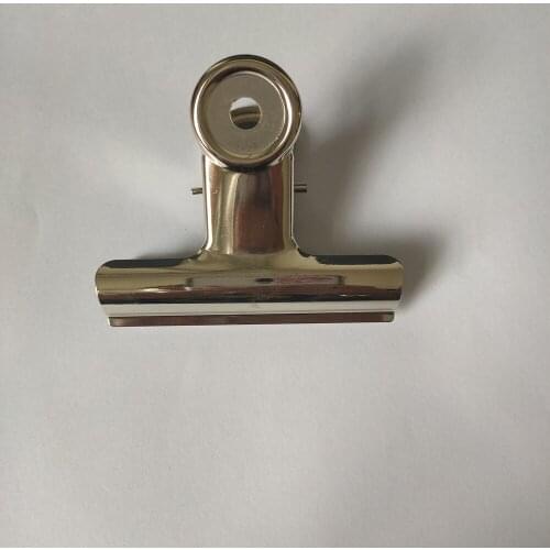 12pcs/lot) 31mm round metal Grip Clips silver Bulldog clip Stainless steel ticket clip stationery