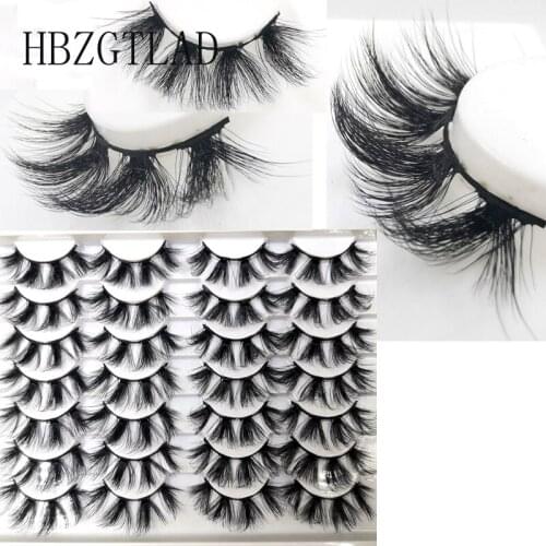 14 pair 3D Mink Lashes False Eyelashes Fluffy Thick Cross Dramatic Eyelashes Eye Lashes Reusable Wispy Eyelash Extension Make up
