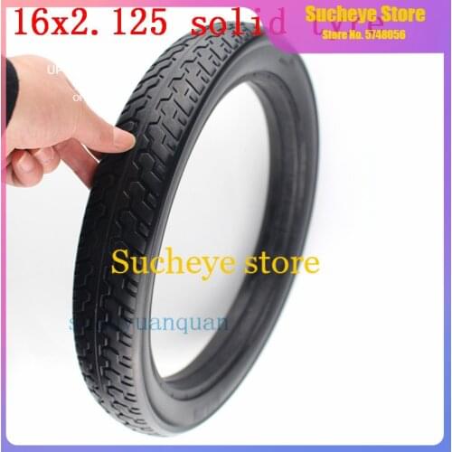 16-inch electric bicycle non-inflatable solid tires 16x2.125 mountain bike Anti Stab solid tyres