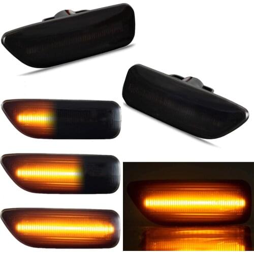 2 Pcs Dynamic Amber LED Side Marker Blinker Turn Signal Light For Volvo XC90 S80 XC70 V70 S60 2001-2009 30722641 3072264
