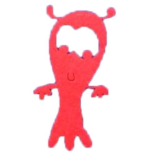 2021 New Red monster alien cutter Cutting Die Mold Diy Scrapbook Decoration Wooden Knife Mould Suitable For Fustelle