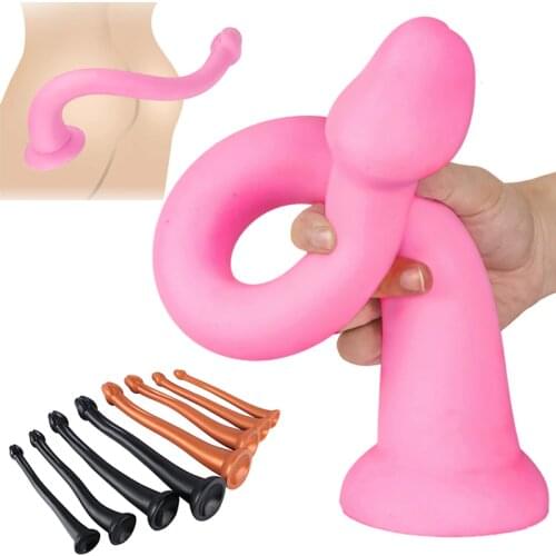 55cm Long Anal Sex Toys Snake Dildo Prostata Massage Anal Dildo Big Butt Plug for Woman Vaginal Masturbation Gay Anus Dilator 18