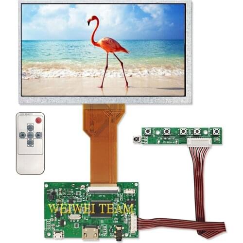 7 inch 800x480 Resolution Backlight 400 nits LCD Display Panel with universal controller driver board at070tn94