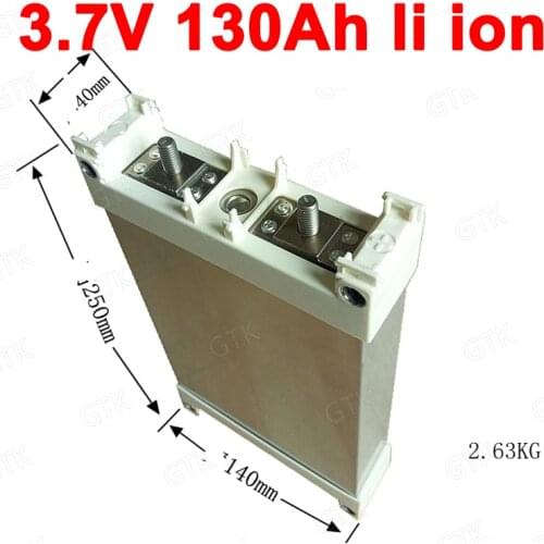 7pcs 3.7v 130AH lithium ion bateria no 120Ah li ion for diy 12V 48V Energy storage caravan Water heater air conditioner vehicle