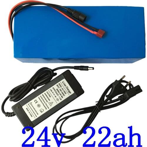 350W 500W 700W 24V Ebike Battery Pack 24V 22AH Electric Bike Battery 24V 22AH 20AH Lithium Battery with 30A BMS+3A Charger