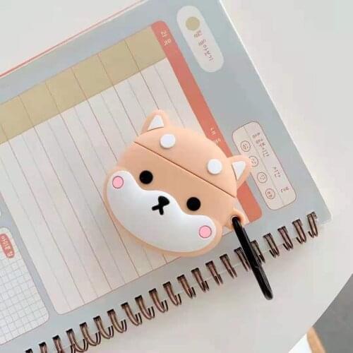 For huawei freebuds 4 4i Case Cartoon dogs Non-slip Silicone Protect Earphones Cover For huawei free buds4i Headphones Case