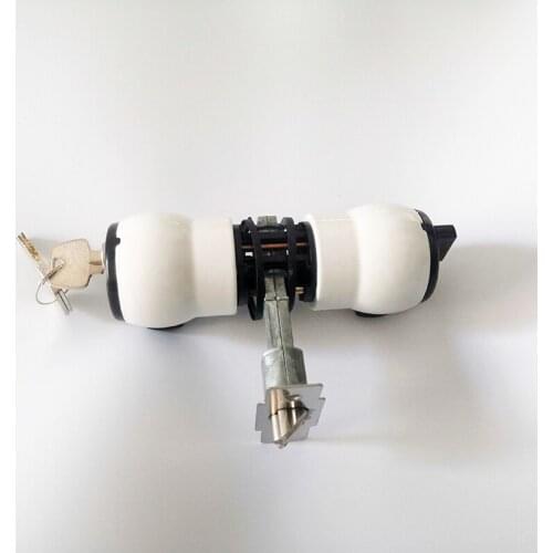 Black and White Ball Handle Lock Room Door Lock Room Door Lock Bathroom Door Lock
