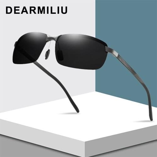 DEARMILIU New Lightweight Polarized luxury men sunglasses Thickened lens Anti-glare glasses Metal frame clearly vision women