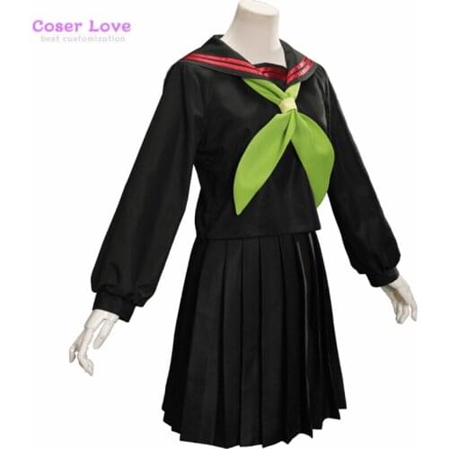 Demon Slayer Kimetsu no Yaiba Kamado Nezuko Sailor Suit JK Uniform Cosplay Costume Halloween Clothing