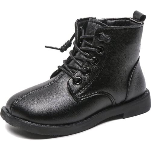 Baby Boots Winter Boys Girl ChildrenS Shoes For Fashion Leather Kids Autumn Ankle Warm Snow Boots 2020 1 2 5 8 9 10 11 12 Year