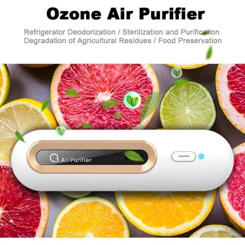 Refrigerator Deodorizing Disinfection Machine Ozone Deodorizer Food Preservation Purification And Sterilization USB Charging