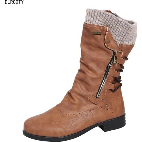 DLROOTY Women's High Boots