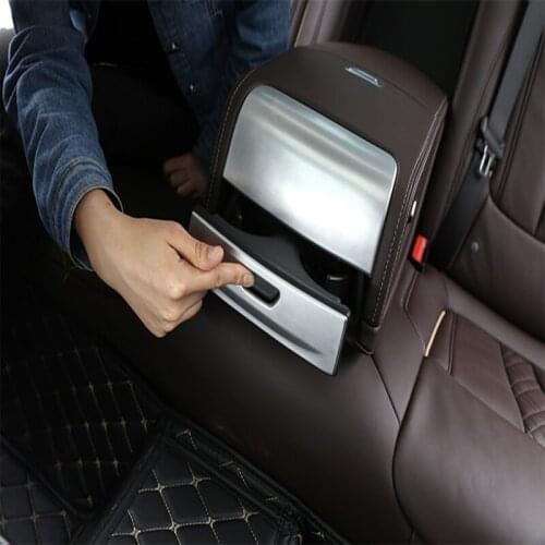 For BMW 5 Series G30 528li 530li 2018-2020 Car Interior ABS Rear Drainage Cup Holder Patch Decoration Cover Trim Accessories