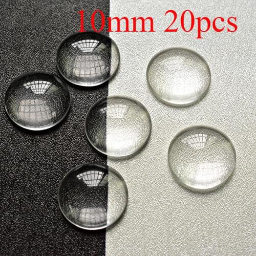 FLTMRH 6MM-40MM 25MM Clear Glass Cabochon Domed Oval Square Hemisphere Round Cabochon For DIY Cameo Jewelry Finding