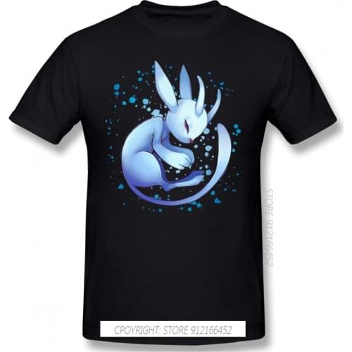 Sleeping Black TShirt Ori And The Blind Forest Naru Gumo Kuro Game Homme T-Shirts Tee Pure Cotton Oversize Short Sleeve