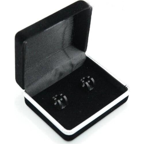 50% Hot Sales Delicate Cufflink Box Jewelry Storage Organizer Case Cuff Link Display Holder