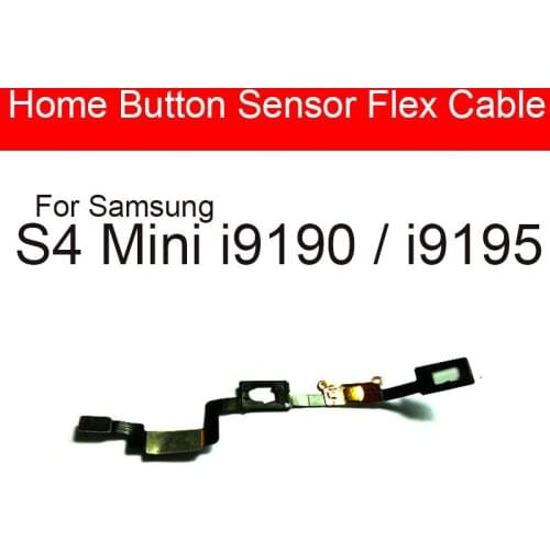 Home Button Sensor Flex Cable For Samsung Galaxy S4 Mini S4Mini I9195 Home Button Return Key Sensor Flex Cable Repalcement