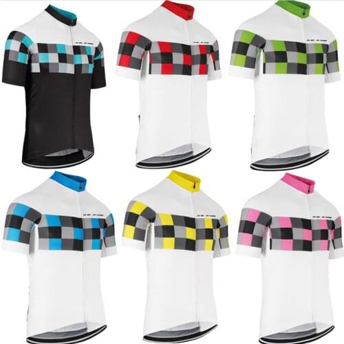 Classical 6 style color retro cycling jersey mens short sleeve road bike wear clothes bicycle racing clothing black blue red