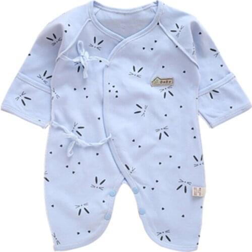 Newborn Baby Romper Cartoon Newborn Baby Girls Romper Long Sleeve 100% Cotton Baby Pajamas Boys Clothes 0-3M