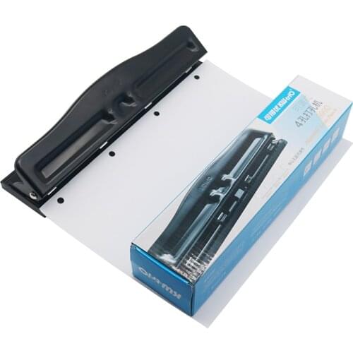 Metal 4 Hole Punch Ring Album Paper Cutter Adjustable Paper Punch A4 Puncher Scrapbooking DIY Tools Office Binding Supplies