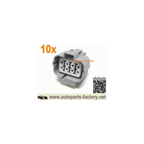 Longyue 10pcs 8 Pin Multipurpose Female Connector Fits Prelude Distributor, A/F Ratio Sensor,Acura Ignition Module