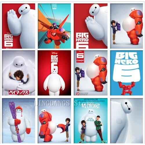 5d Diy Diamond Painting Disney Movie Big Hero 6 Cartoon Poster Diamond Mosaic Embroidery Cross Stitch Kits Art Home Decor Gift