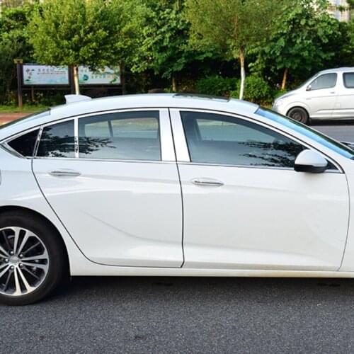 Stainless steel car window trims for buick regal 2017 2018 Opel Insignia Vauxhall Insignia Holden Commodore