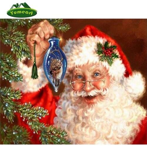 2015 New DIY 3D Diamond Painting Christmas Gift Rhinestones Mosaic DMC Cross Stitch Kit Diamond Embroidery Santa Cartoons Series