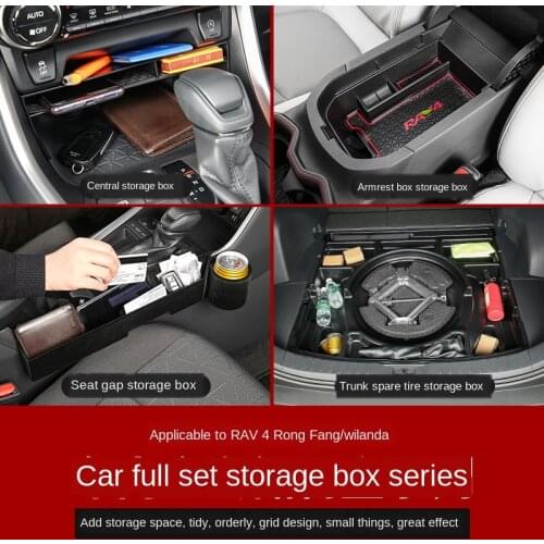 Applicable 2020 For Toyota RAV4 Supcon Storage Box Partition Modified Armrest Box Storage Storage