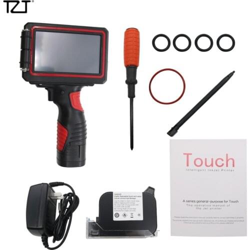 TZT 5" 600DPI LED Screen Handheld Inkjet Printer Smart Date Coder Ink Coding machine