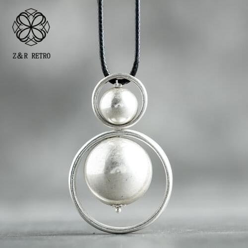 Women Pendant&Necklaces Handmade Bead Necklace Sweater Rope Chain Women Jewelry Fashion Decoration Handmade New Christmas Gifts